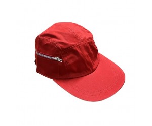 BASEBALL HAT, RED ZIPPER ON SIDES