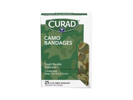 CURAD CAMO BANDAGES 3/4 x 3" 25CT