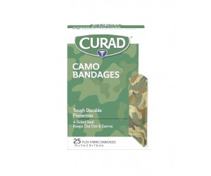 CURAD CAMO BANDAGES 3/4 x 3" 25CT