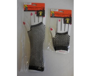 Gloves, Black Fishnet 2 Asst