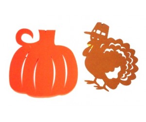 Harvest Felt Turkey & Pumpkin