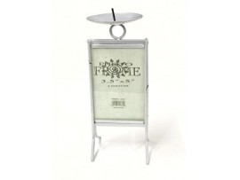 FRAME, W/CANDLE HOLDER METAL 3x5