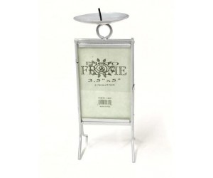 FRAME, W/CANDLE HOLDER METAL 3x5
