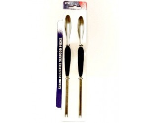 SEAFOOD PICKS,  2PC STAINLESS