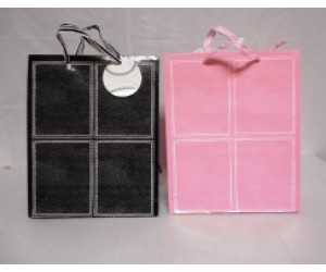Gift Bags, Large Leather Look Asst Colors