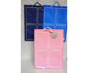 Gift Bag, Jumbo Leather Look Asst Colors