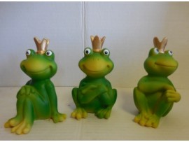 Garden Frogs, W/Crown 4.5''