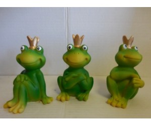 Garden Frogs, W/Crown 4.5''