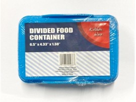 Food Container, Divided ( Blue)