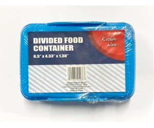 Food Container, Divided ( Blue)