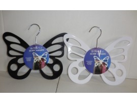 Scarf Hanger, Butterfly Design Blacl/White