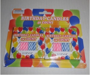 Birthday Candles ,48ct