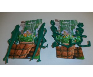Plant Ties,2 Asst Frog/ Gecko