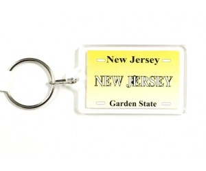 Key Ring, Acrylic New Jersey 