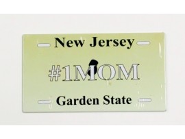 Magnet Metal #1 Mom New Jersey
