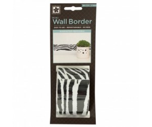 WALL BORDER, 2" X 96" ZEBRA PATTERN MINI