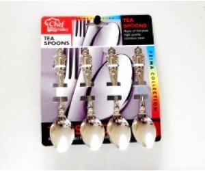 TEASPOONS,4 PC.STAINLESS STEEL