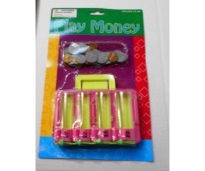 Play Money W/Plastic Cashier