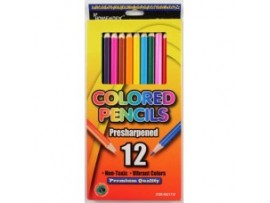 Colored Asst Pencils, 12ct