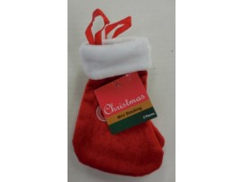 Mini Stocking 2 Pk. Velvet Design