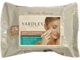 YARDLEY FACIAL WIPES 25CT. HYALURONIC ACID ESSENCE